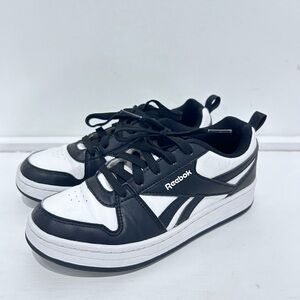 Reebok‎ Boy's Black White  Royal Prime 2.0 Sneaker Size 2